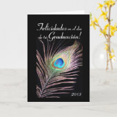 Carte Espagnol : Obtention du diplôme Graduacion/2013 (Fleur jaune)