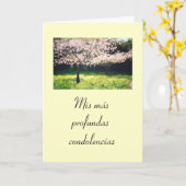 Carte Espagnol : Pesame (Fleur jaune)