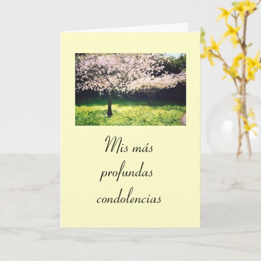 Carte Espagnol : Pesame (Fleur jaune)