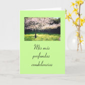 Carte Espagnol : Pesame (Fleur jaune)