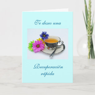 Carte Espagnol : Recuperación - taza de té / Bien se tir