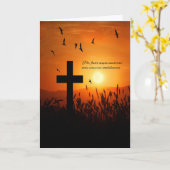 Carte Espagnol Sympathy Sunset Cross (Fleur jaune)