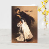 Carte espagnole de danseur de Sargent de chanteur (Fleur jaune)