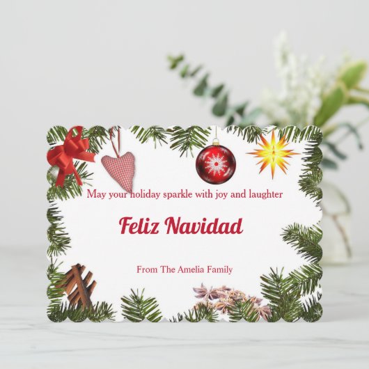 Carte espagnole de vacances (Debout devant)