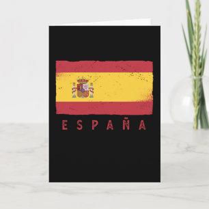Carte España Drapeau Espagnol Espagne Jeu Vintage Footba