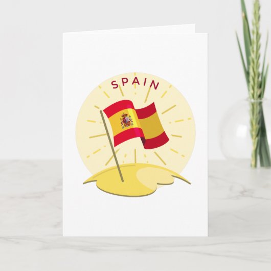 Carte España Espagne Drapeau Espagnol Espagne Drapeau Vo (Devant)