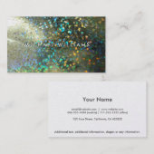 Carte espèces avec des brillant hologramme perle (Devant / Derrière)