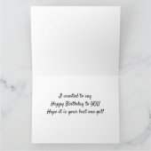 CARTE ESPÉREZ QUE VOTRE ANNIVERSAIRE EST LE "MEILLEUR" E (Intérieur)