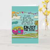 CARTE ESPÉREZ QUE VOTRE ANNIVERSAIRE EST UNE "AVENTURE" (Fleur jaune)