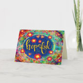 Carte Espérons Fun Floral Plutôt tendance Whimsical (Devant)