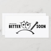 Carte Espérons que vous vous sentirez mieux rapidement. (Devant / Derrière)