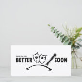 Carte Espérons que vous vous sentirez mieux rapidement. (Debout devant)