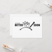 Carte Espérons que vous vous sentirez mieux rapidement. (Devant/Arrière en situation)