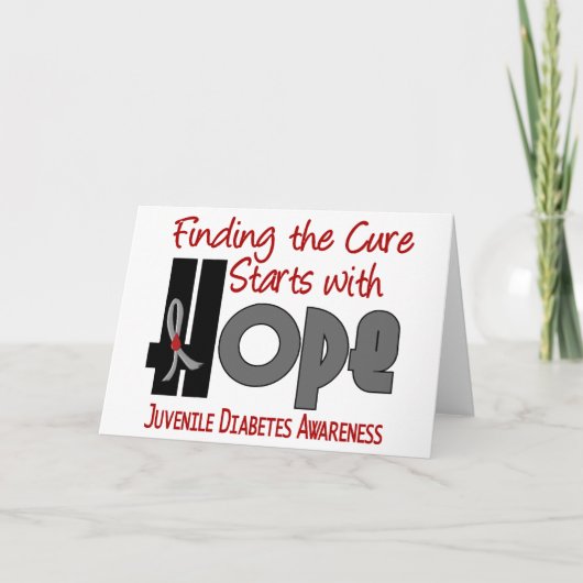 Carte ESPOIR 4 de diabète de type 1 (Devant)