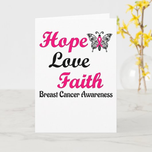 Carte Espoir amour foi (Fleur jaune)