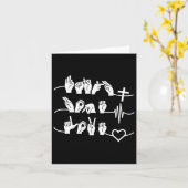 Carte Espoir Amour - Religion Chrétienne Battement de co (Fleur jaune)