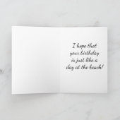 CARTE ESPOIR *ANNIVERSAIRE" EST COMME UN *JOUR À LA PLAG (Intérieur)