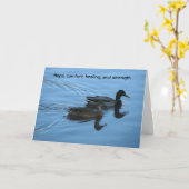 Carte Espoir, confort, guérison et force (Fleur jaune)