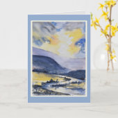 Carte Espoir Courage Guérison Maladie Grave (Fleur jaune)