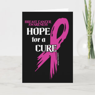Carte Espoir de guérison/Ruban déchiré...Cancer du sein