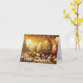 Carte Espoir de Pâques dans un monde apocalyptique (Fleur jaune)
