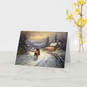 Carte Espoir d'être à la maison pour Noël