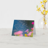 Carte Espoir et futures fleurs et oiseaux (Fleur jaune)