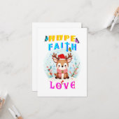 Carte Espoir Foi Amour (Devant/Arrière en situation)