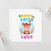 Carte Espoir Foi Amour (Devant/Arrière en situation)