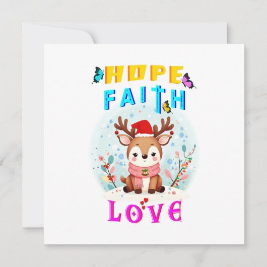 Carte Espoir Foi Amour (Devant)