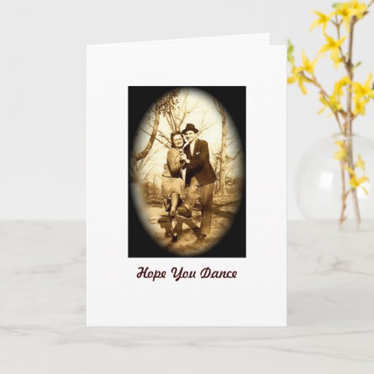 Carte Espoir que vous dansez (Fleur jaune)