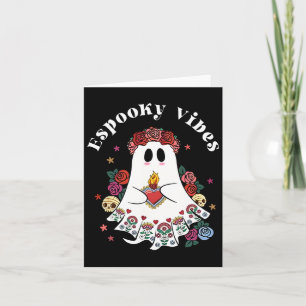 Carte Espooky Vibes Maestra Halloween espagnol mexicain 