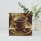 Carte Espresso foncé - citation de café grunge (Debout devant)