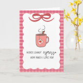 Carte Espresso How Much I love You Greeting Card (Fleur jaune)