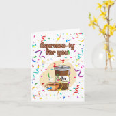 Carte Espresso-ly Pour Vous ! (Fleur jaune)