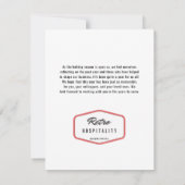 Carte Espresso Martini | Recette Cocktail de vacances (Dos)