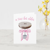 Carte Espresso Martini - Tini Bit Anniversaire (Fleur jaune)