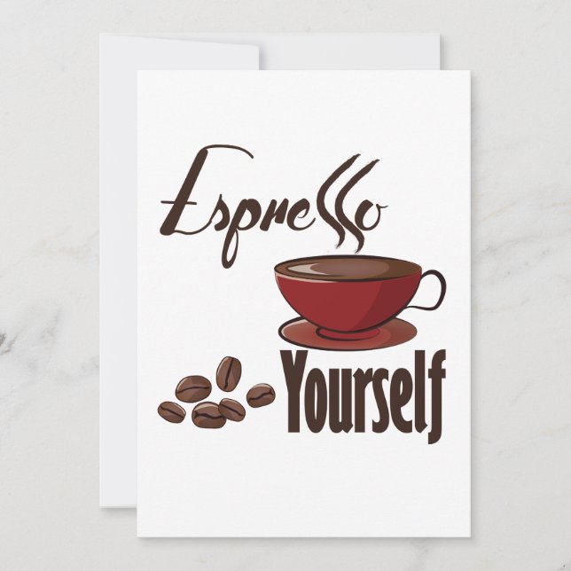 Carte Espresso Yourself Coffee Pun Vous Express (Devant)