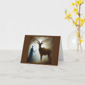 Carte Esprit Animal Antelope 1 (Fleur jaune)