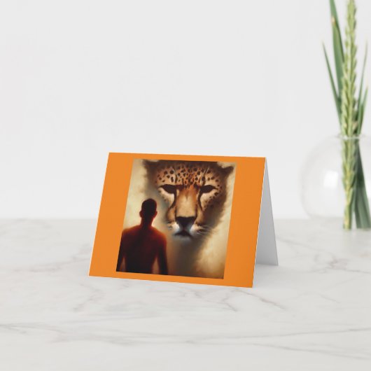 Carte Esprit Animal Cheetah 2 (Devant)