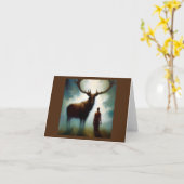 Carte Esprit Animal Elk 1 (Fleur jaune)