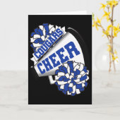 Carte Esprit de Cheerleading des Cougars Cheer Ck à l'éc (Fleur jaune)