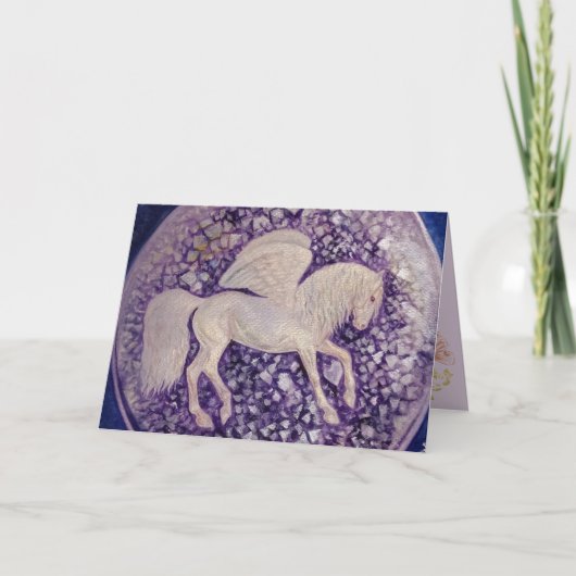 CARTE ESPRIT DE CHEVAL - UNICORN PURPLE JEGRIO - DH (Devant)