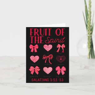 Carte Esprit de Fruit Cœur Chrétien Arc Verset Biblique