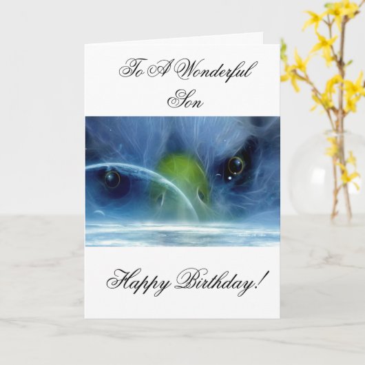 Carte Esprit de galaxie (Fleur jaune)