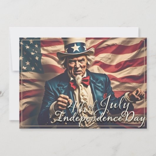 Carte Esprit de liberté en rouge, blanc et bleu (Devant)