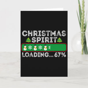Carte Esprit de Noël Chargement 67 Six Sept Mème Drôle S