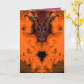 Carte Esprit Halloween de vaudou (Fleur jaune)