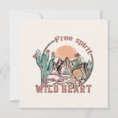 Carte Esprit libre, Coeur sauvage (Devant)