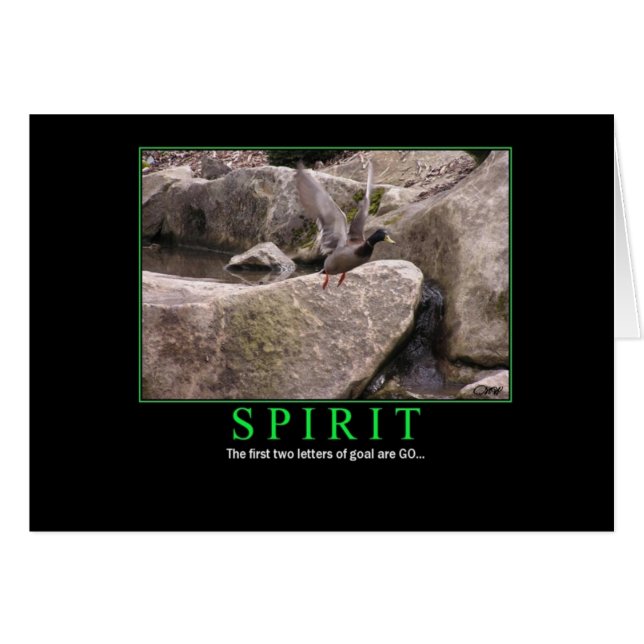 Carte : Esprit - mouche - but : ALLEZ ! (Devant Horizontal)